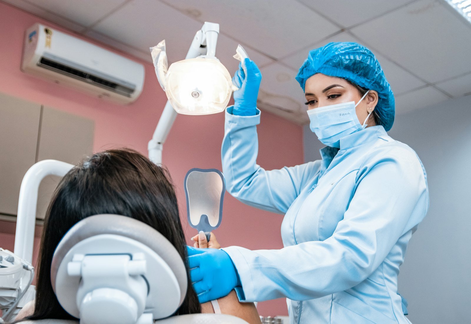 Paciente durante su control odontológico